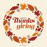 Happy Thanksgiving Card, Printable Free, Autumn Leaves