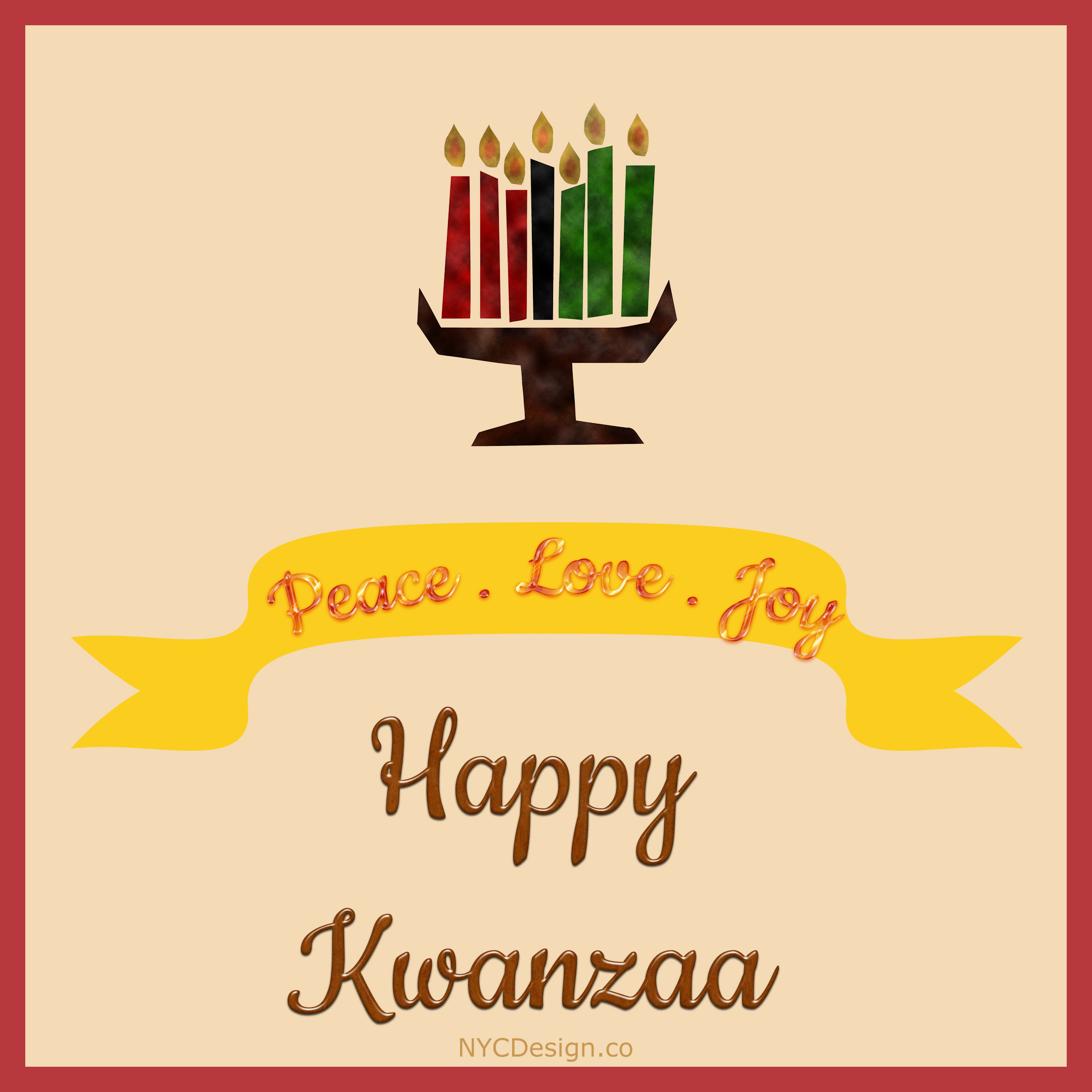 Happy Kwanzaa Cards, Free, Printable NYCDesign.co Calendars
