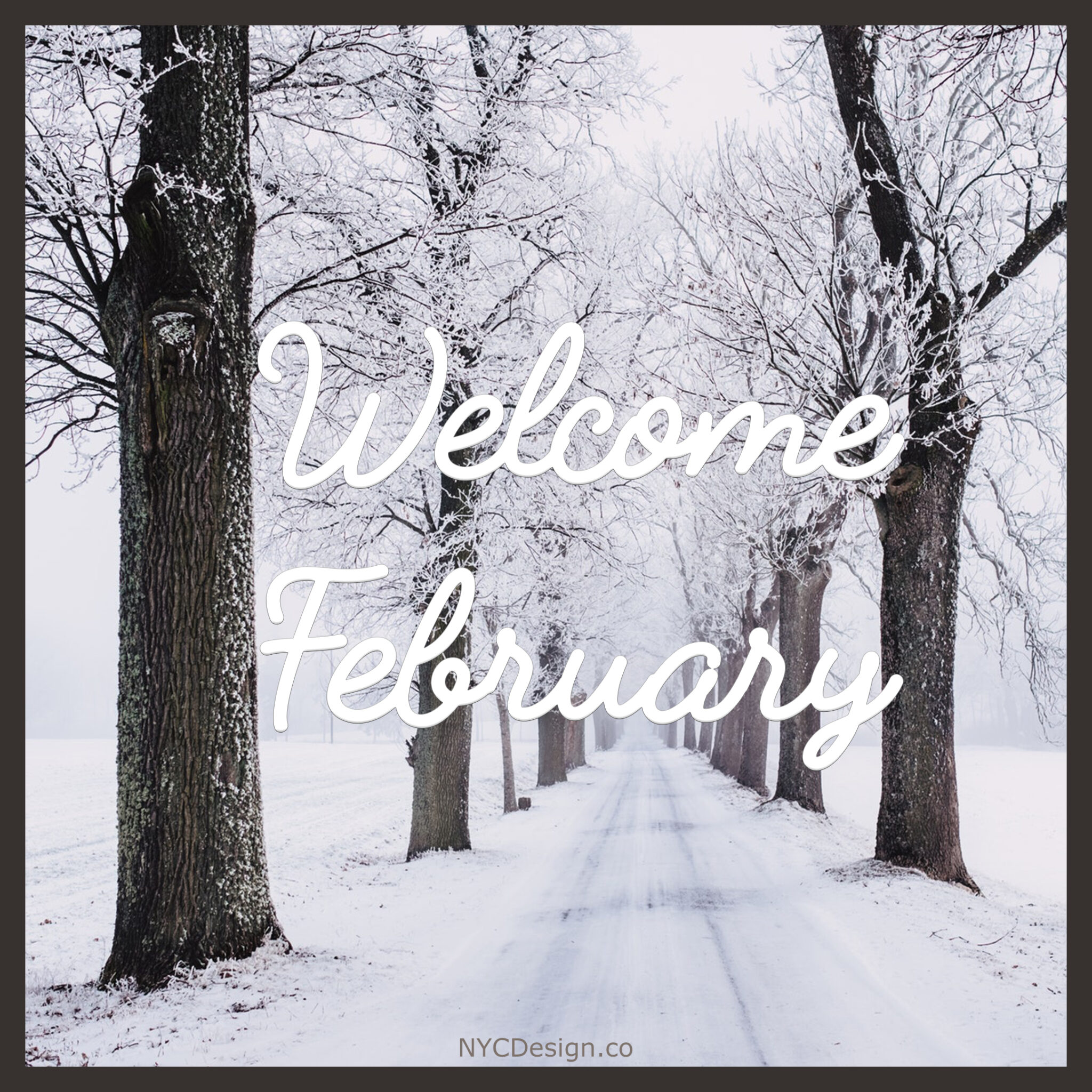 Welcome February Images for Instagram and Facebook – NYCDesign.co ...