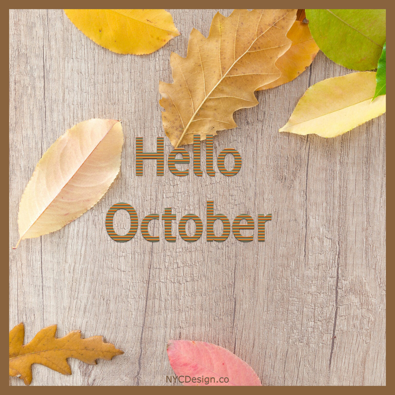 Hello October Images for Instagram and Facebook – NYCDesign.co ...