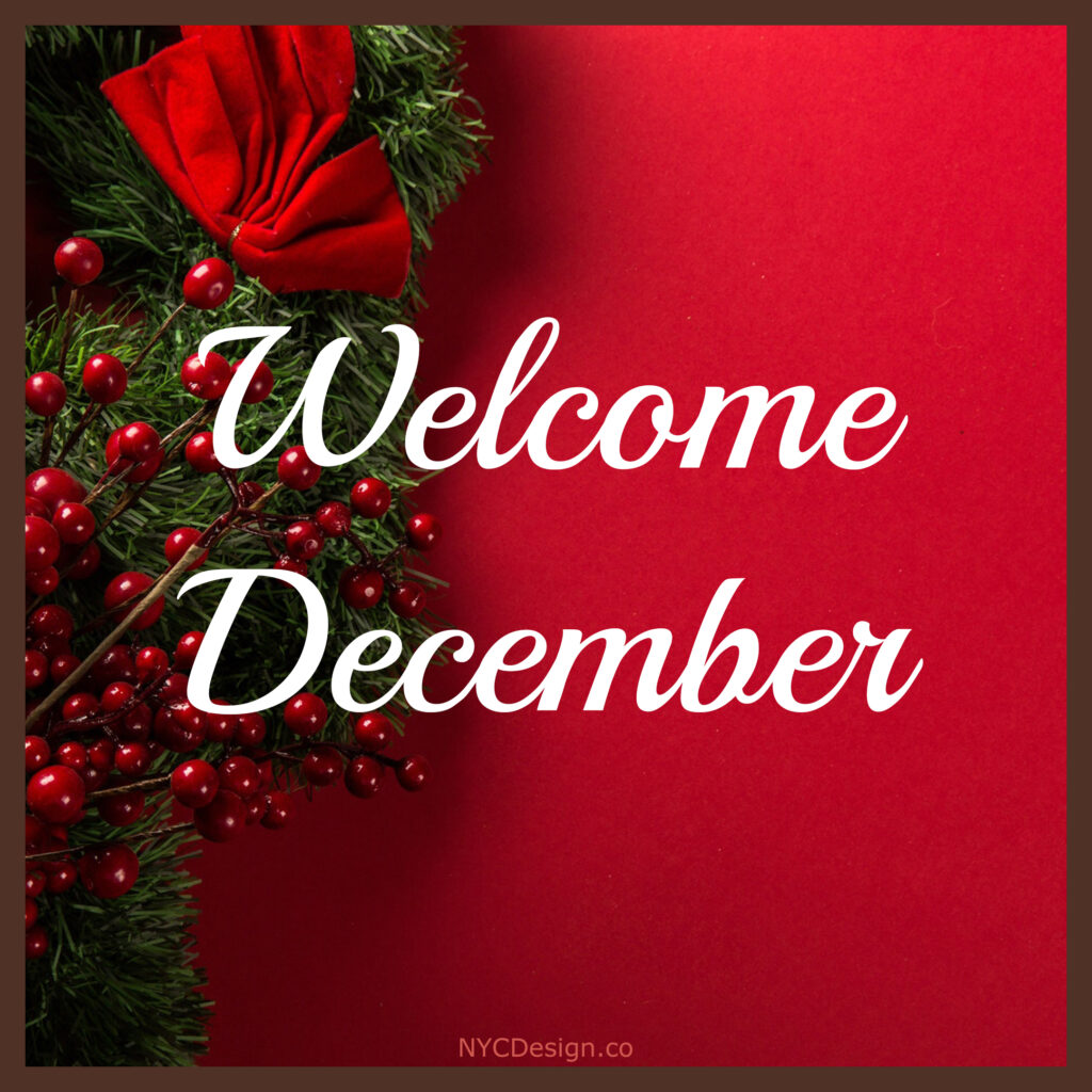 December Images for Instagram and Facebook NYCDesign.co