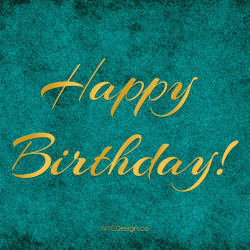 Happy Birthday Cards – Calligraphy, Printable, Pack 2 – NYCDesign.co ...