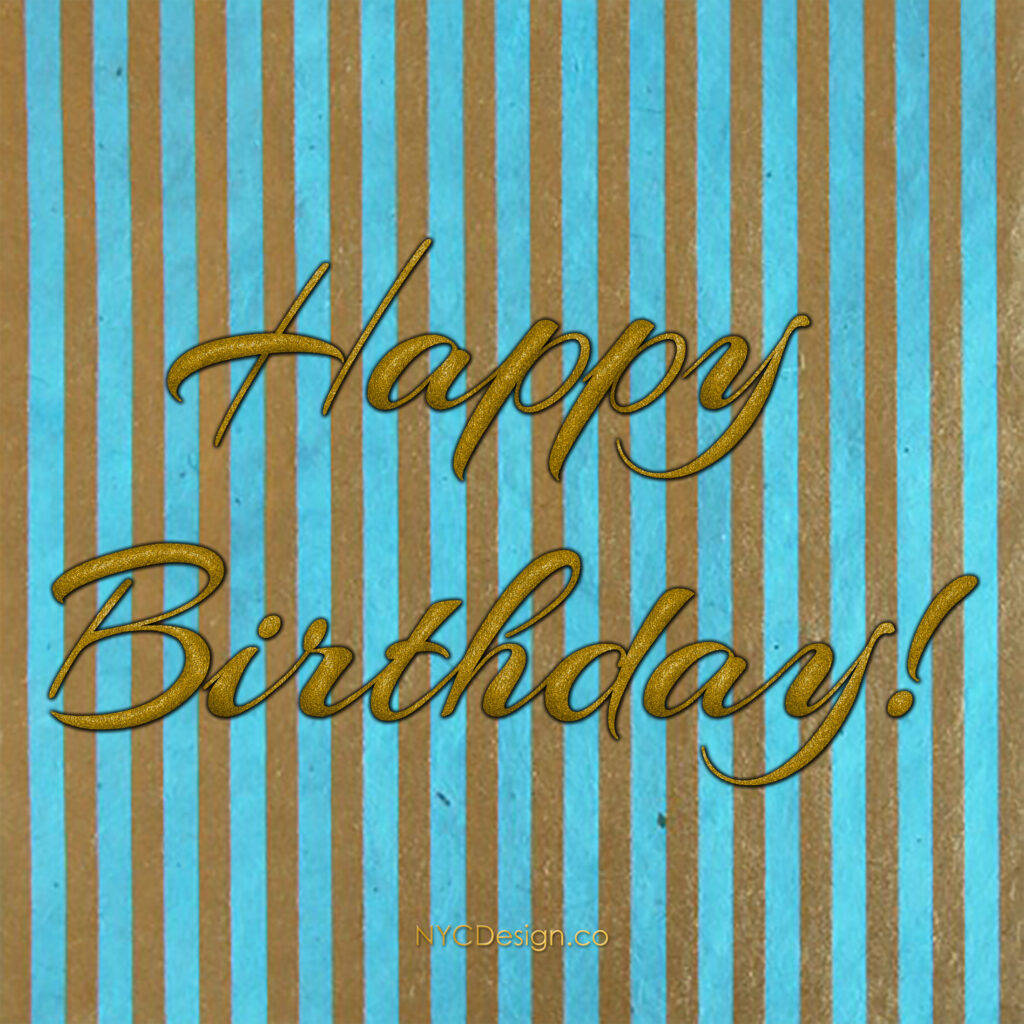 Happy Birthday Cards – Calligraphy, Printable, Pack 2 – NYCDesign.co ...