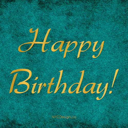 Happy Birthday Cards – Calligraphy, Printable, Pack 3 – NYCDesign.co ...