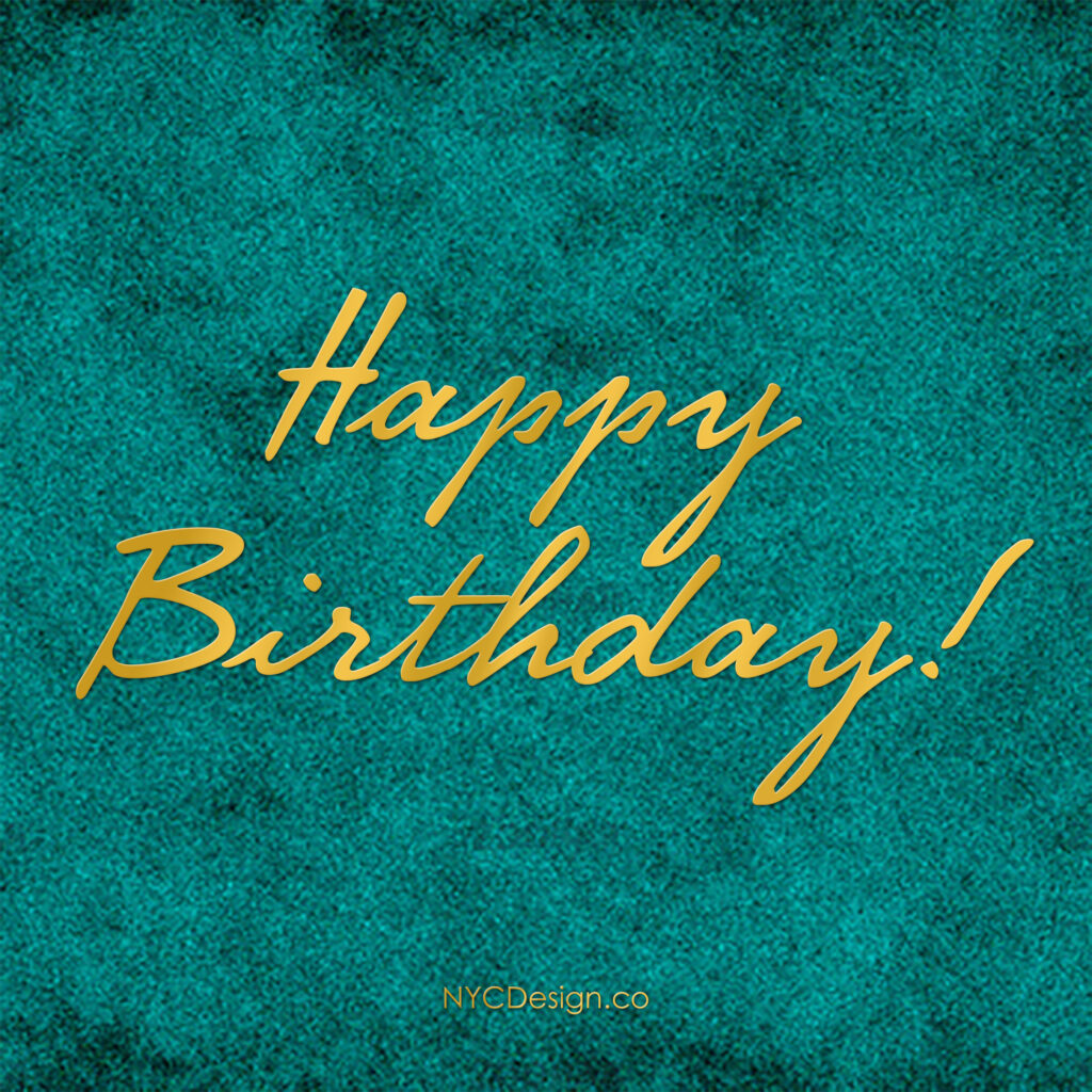 Happy Birthday Cards – Calligraphy, Printable, Pack 5 – NYCDesign.co ...