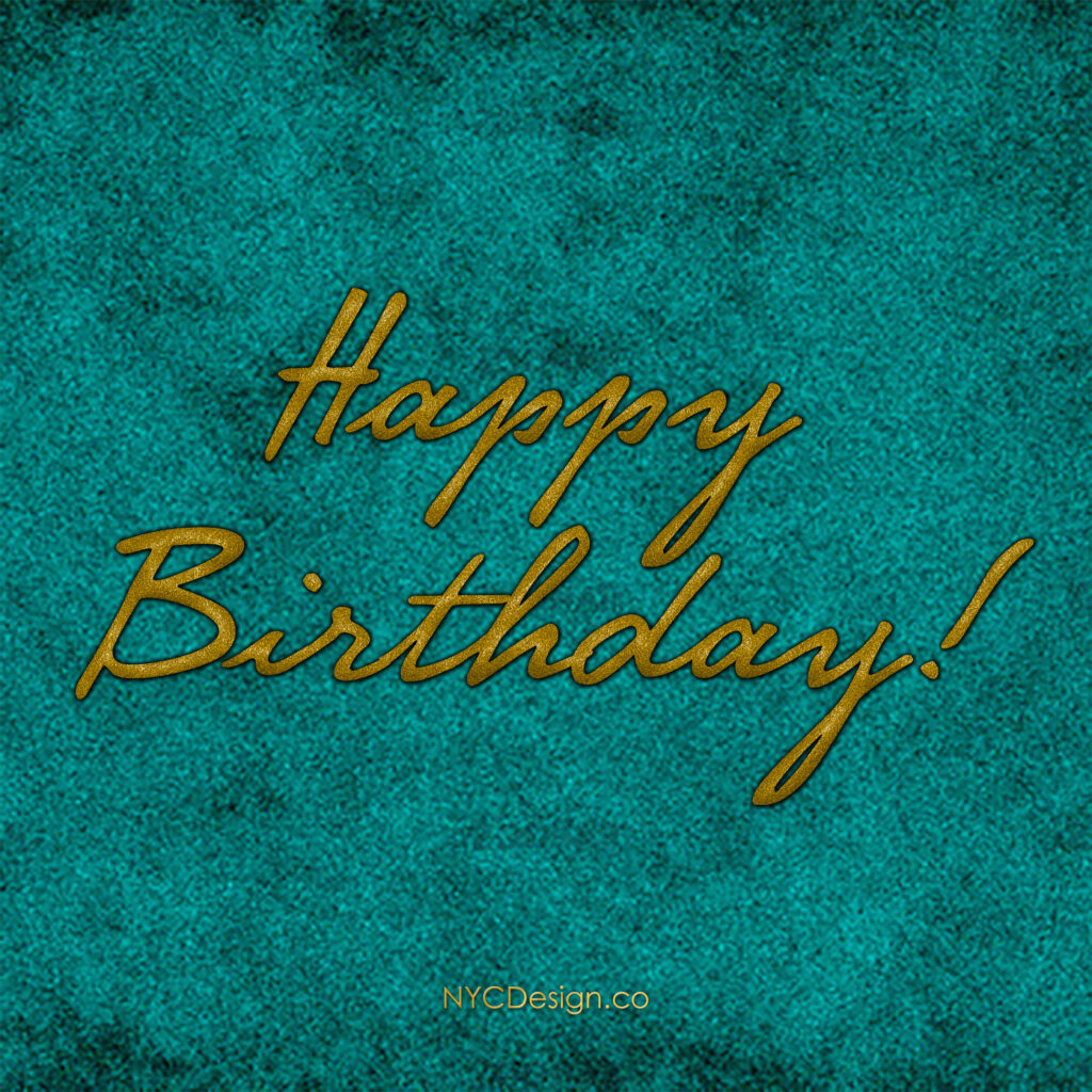 Happy Birthday Cards – Calligraphy, Printable, Pack 5 – NYCDesign.co ...