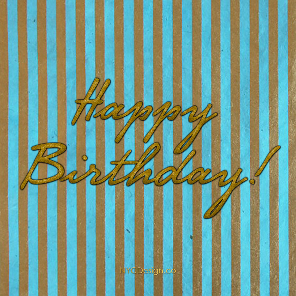 Happy Birthday Cards – Calligraphy, Printable, Pack 5 – NYCDesign.co ...