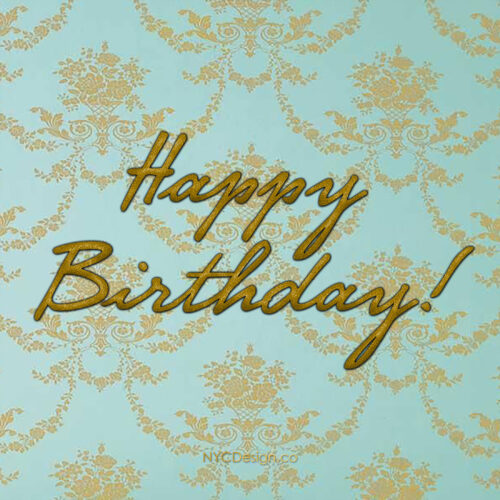 Happy Birthday Cards – Calligraphy, Printable, Pack 5 – NYCDesign.co ...