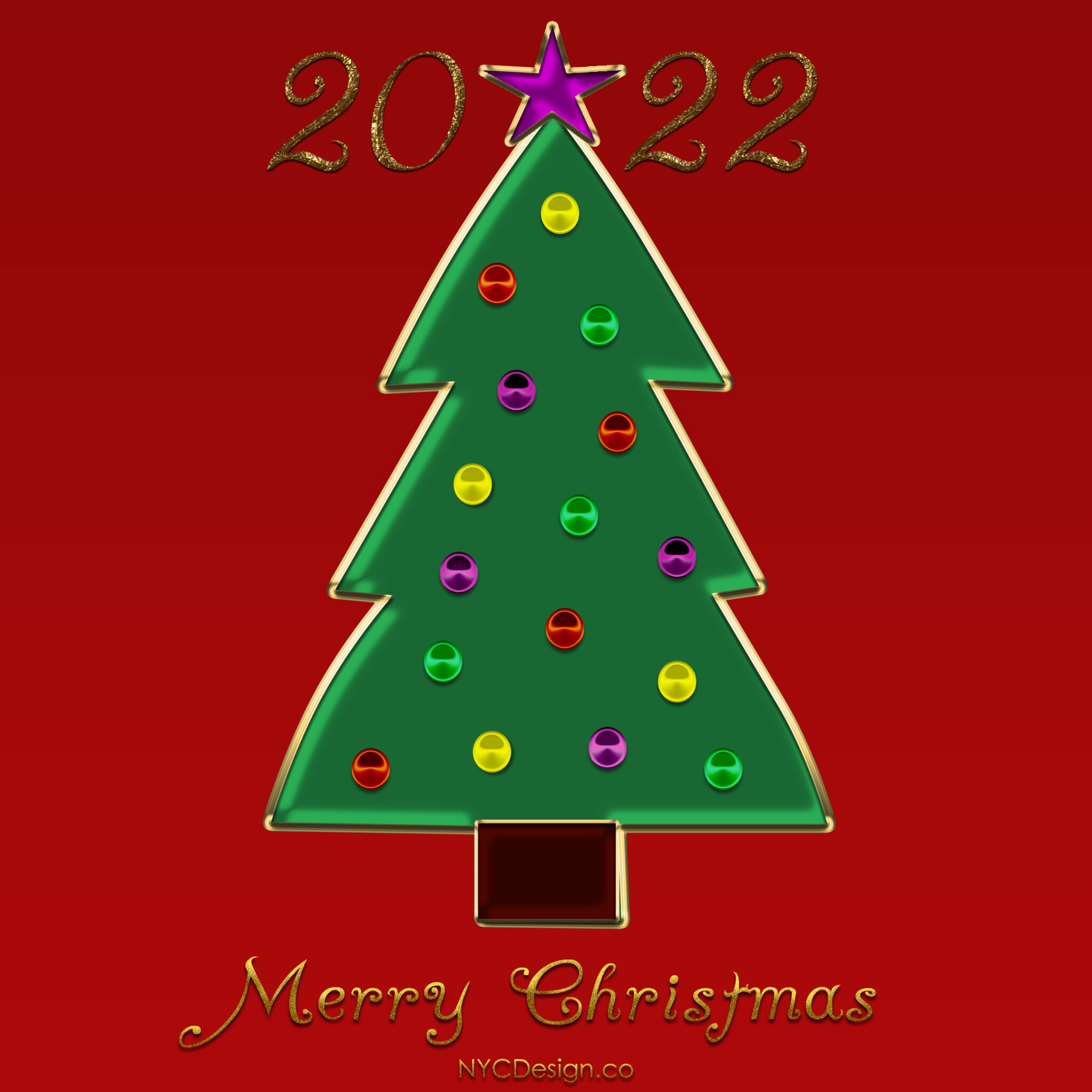 Christmas Card 2022 Merry Christmas Card Free Printable Golden 