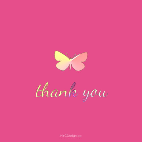 Thank You Cards, Free, Printable: Pink, Blue – NYCDesign.co: Printable ...