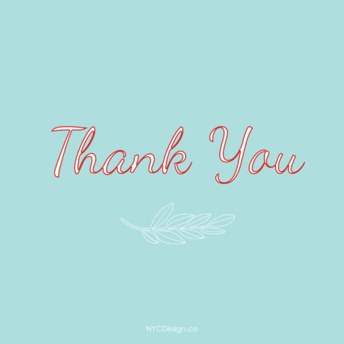 Thank You Cards, Free, Printable: Floral, Blue, Pink, White – NYCDesign ...