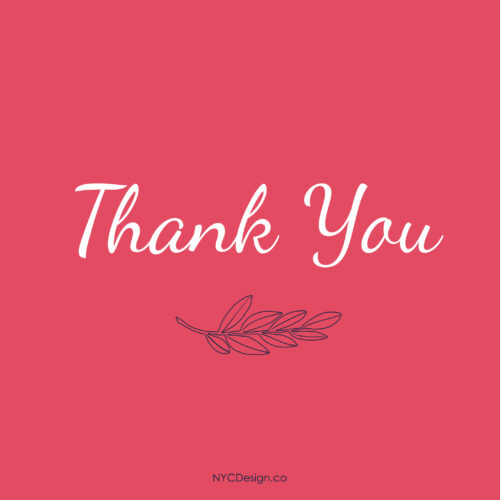 Thank You Cards, Free, Printable: Floral, Blue, Pink, White – NYCDesign ...