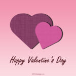 Valentine's Day Card Printable Free, Two Purple Heart