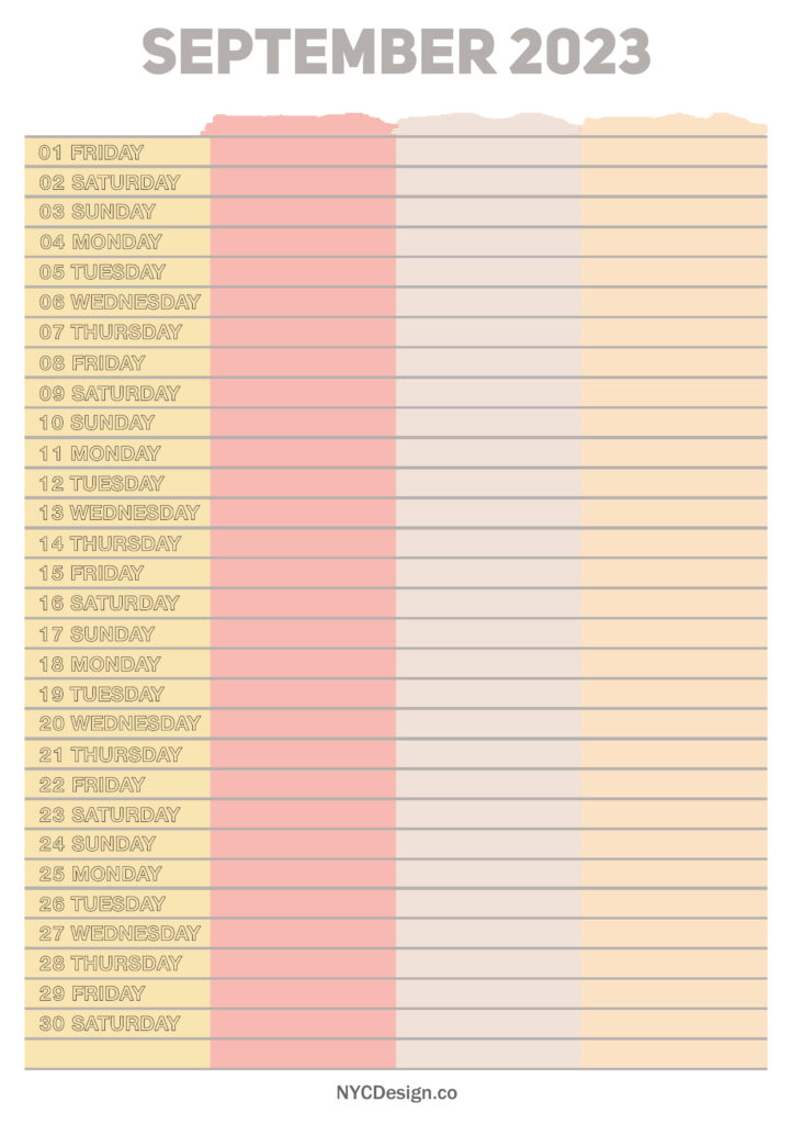 2023 Monthly Calendars, Planners, Printable Free – Daily Planners