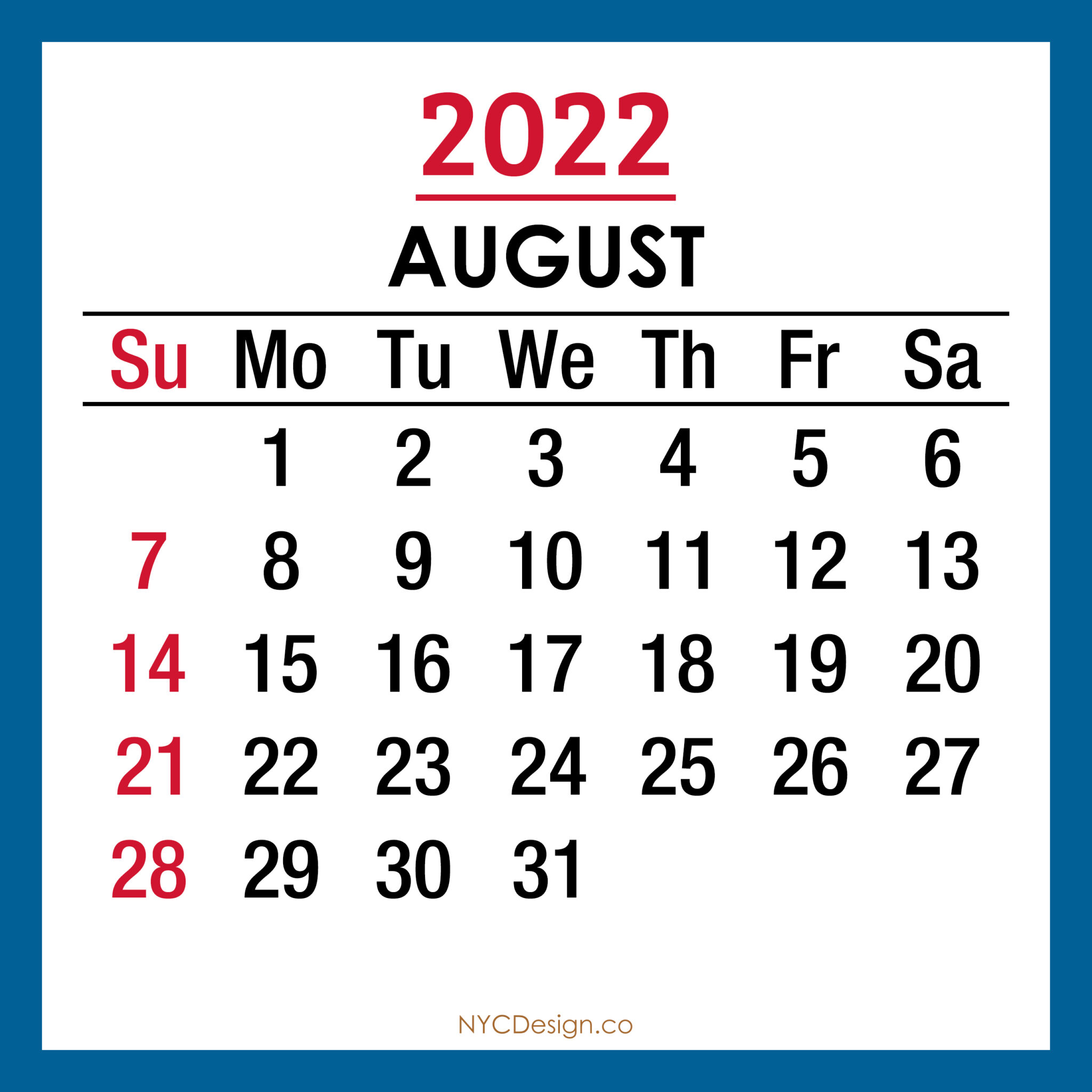 2022-calendar-printable-free-horizontal-blue-hd-sunday-start